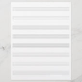 Zwei-seitige Manuskripte Papier Musik Mitarbeiter  Briefbogen (Vorderseite)