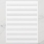 Zwei-seitige Manuskripte Papier Musik Mitarbeiter  Briefbogen (Rückseite)