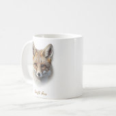 Zwei-seitige Swift-Fox-Tasse Kaffeetasse (Vorderseite Links)