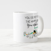 Zwei-seitige - Tasse-Riesenkaffee-Tasse Jumbo-Tasse (Vorderseite Rechts)