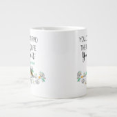 Zwei-seitige - Tasse-Riesenkaffee-Tasse Jumbo-Tasse (Vorderseite)