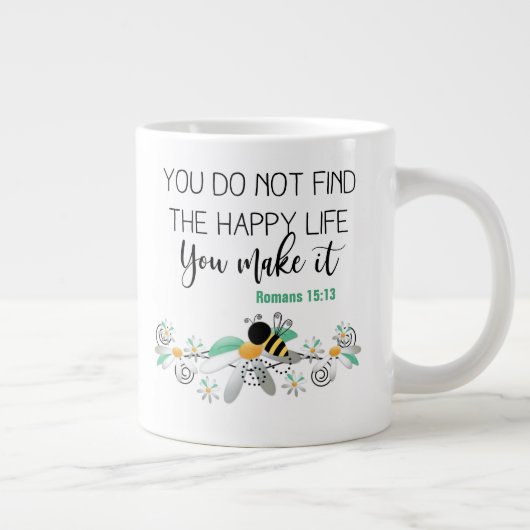 Zwei-seitige - Tasse-Riesenkaffee-Tasse Jumbo-Tasse (Rechts)