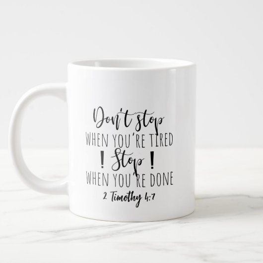 Zwei-seitige - Tasse-Riesenkaffee-Tasse Jumbo-Tasse (Links)