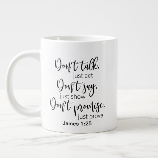 Zwei-seitige - Tasse-Riesenkaffee-Tasse Jumbo-Tasse (Links)