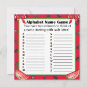 Zwei seitliche Duschspiele Watermelon Themenwelt Einladung (Vorderseite)