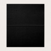 Zwei seitliche Mit Monogramm Schwarzgraukalligraph Visitenkarten (Innenseite Aufgefaltet)