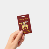 Zwei seitliche Shriners Ausweis (Handheld)