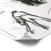 Zwei Sensenmänner von hinten Poster (Ecke)