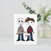 Zwei Serienmörder Postkarte (Stehend Vorderseite)