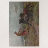 Zwei Shetland Ponies im schottischen Hochland Puzzle (Vertikal)