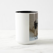 Zwei Shih Tzu Welpen-Tasse Tasse (Zentrum)