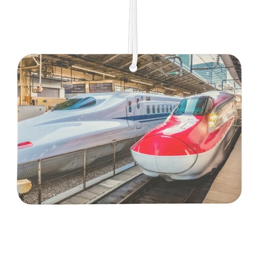 Zwei Shinkansen am Bahnhof Tokio Autolufterfrischer (Vorderseite)