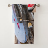 Zwei Shinkansen am Bahnhof Tokio Badhandtuch Set (Insitu)