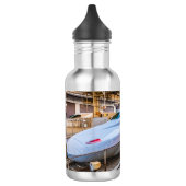 Zwei Shinkansen am Bahnhof Tokio Edelstahlflasche (Links)