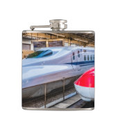 Zwei Shinkansen am Bahnhof Tokio Flachmann (Vorderseite)