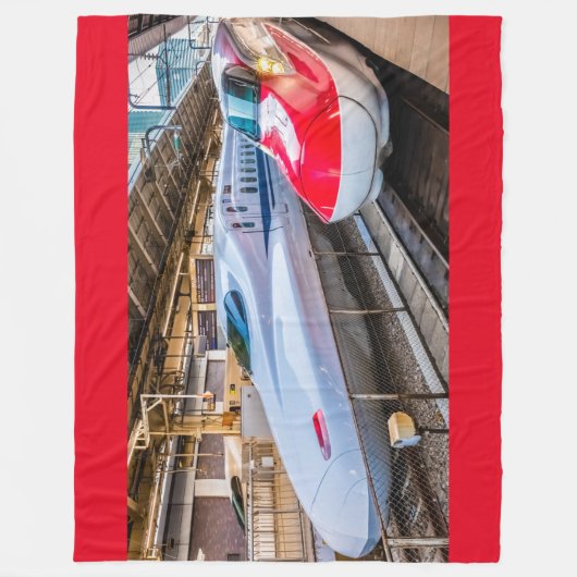 Zwei Shinkansen am Bahnhof Tokio Fleecedecke (Vorderseite)