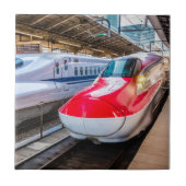 Zwei Shinkansen am Bahnhof Tokio Fliese (Vorderseite)