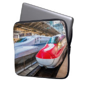 Zwei Shinkansen am Bahnhof Tokio Laptopschutzhülle (Vorderseite Links)