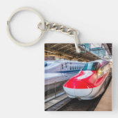Zwei Shinkansen am Bahnhof Tokio Schlüsselanhänger (Vorderseite)