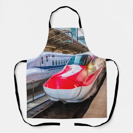 Zwei Shinkansen am Bahnhof Tokio Schürze (Vorderseite)