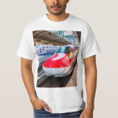 Zwei Shinkansen am Bahnhof Tokio T-Shirt (Vorderseite)