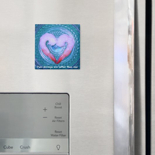 Zwei Shrimps Magnet (In Situ (Kühlschrank))
