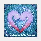 Zwei Shrimps Magnet (Vorne)