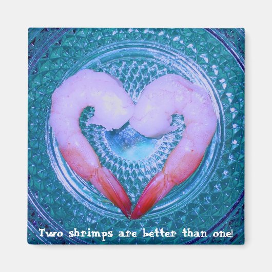 Zwei Shrimps Magnet (Vorne)