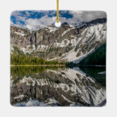 Zwei Side Glacier National Park Keramikornament (Rückseite)