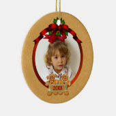 Zwei Side Ornament Holiday Gingerbread Kinder (Rechts)