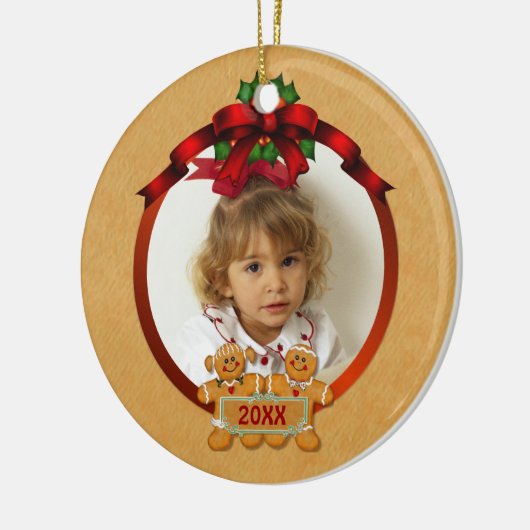 Zwei Side Ornament Holiday Gingerbread Kinder (Links)