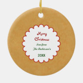 Zwei Side Ornament Holiday Gingerbread Kinder (Hinten)