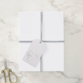 Zwei Silberhörer verflochten Geschenkanhänger (Mit Garn)