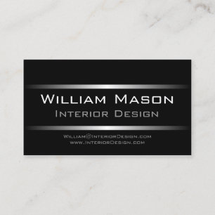Zwei silberne Streifen-berufliche Geschäfts-Karte Visitenkarte