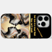 Zwei Silhouetten verschmelzen in Harmonie. Case-Mate iPhone Hülle (Rückseite (Horizontal))