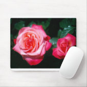 Zwei Silver Jubilee-Rose-Blume Mousepad (Mit Mouse)