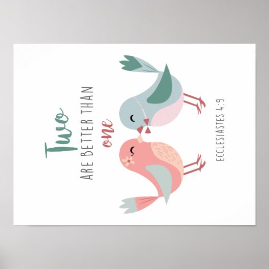 zwei sind besser als ein christliches Poster (Vorne)