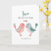 zwei sind besser als eine christliche Grußkarte Karte (Gelbe Blume)
