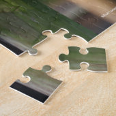 Zwei Sinti und Roma Vanner Pferde schauen über Zau Puzzle (Seite)