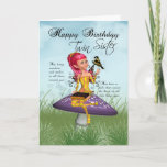 ZWEI Sister Birthday Card mit Fairy und Chaffinch Karte<br><div class="desc">ZWEI Sister Birthday Card mit Fairy und Chaffinch</div>