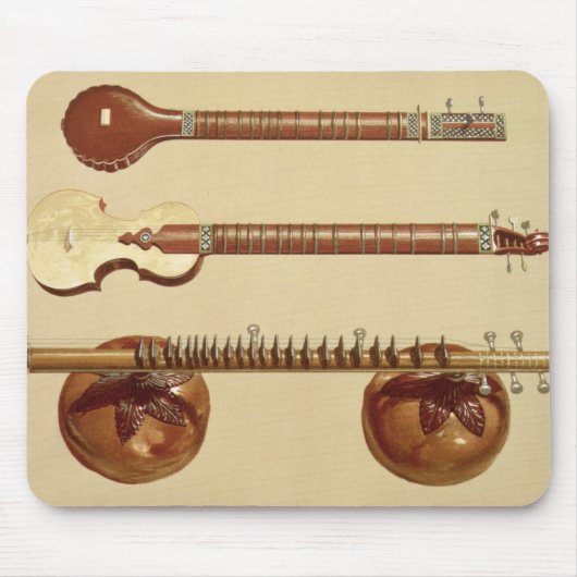 Zwei Sitars und ein rudra vina, Inder, 'vom Mousepad (Vorne)