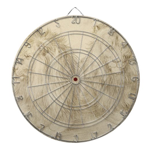 Zwei Sitzbänke (Wildtiere) (Albrecht Durer) Dartscheibe (vorne)