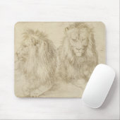 Zwei Sitzbänke (Wildtiere) (Albrecht Durer) Mousepad (Mit Mouse)