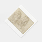 Zwei Sitzbänke (Wildtiere) (Albrecht Durer) Serviette (Ecke)