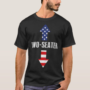 Zwei Sitze Veteran 4. Juli Unabhängigkeit T-Shirt