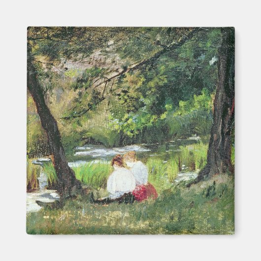 Zwei sitzende Frauen Magnet (Vorne)