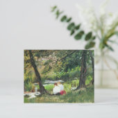 Zwei sitzende Frauen Postkarte (Stehend Vorderseite)