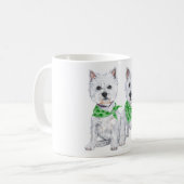Zwei Sitzgelegenheiten am St Patricks Day Kaffeetasse (Vorderseite Links)