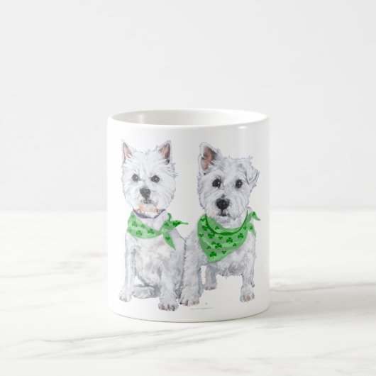 Zwei Sitzgelegenheiten am St Patricks Day Kaffeetasse (Mittel)