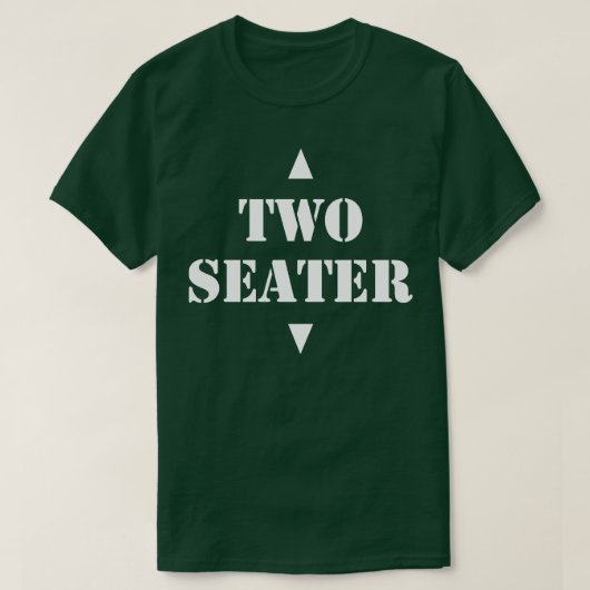 Zwei Sitzplätze 1 T-Shirt (Design vorne)